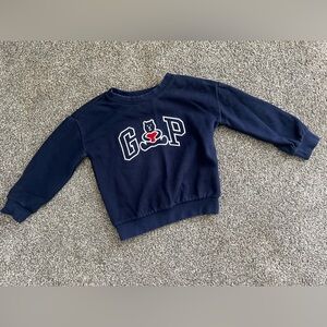 GAP Toddler Navy Logo Sweatshirt | Baby GAP Bear Graphic Pullover | Size 4T